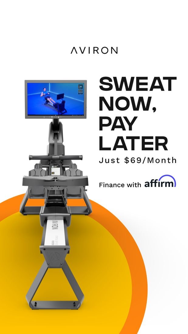 Aviron static Meta ad: Financing reframe