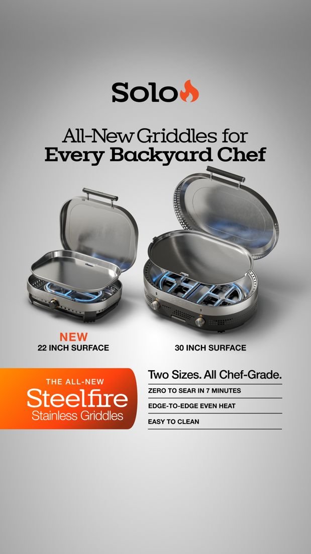 Solo Stove static Meta ad: Spec-led new launch